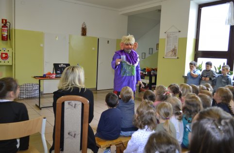 Klaun Walduś w naszej szkole